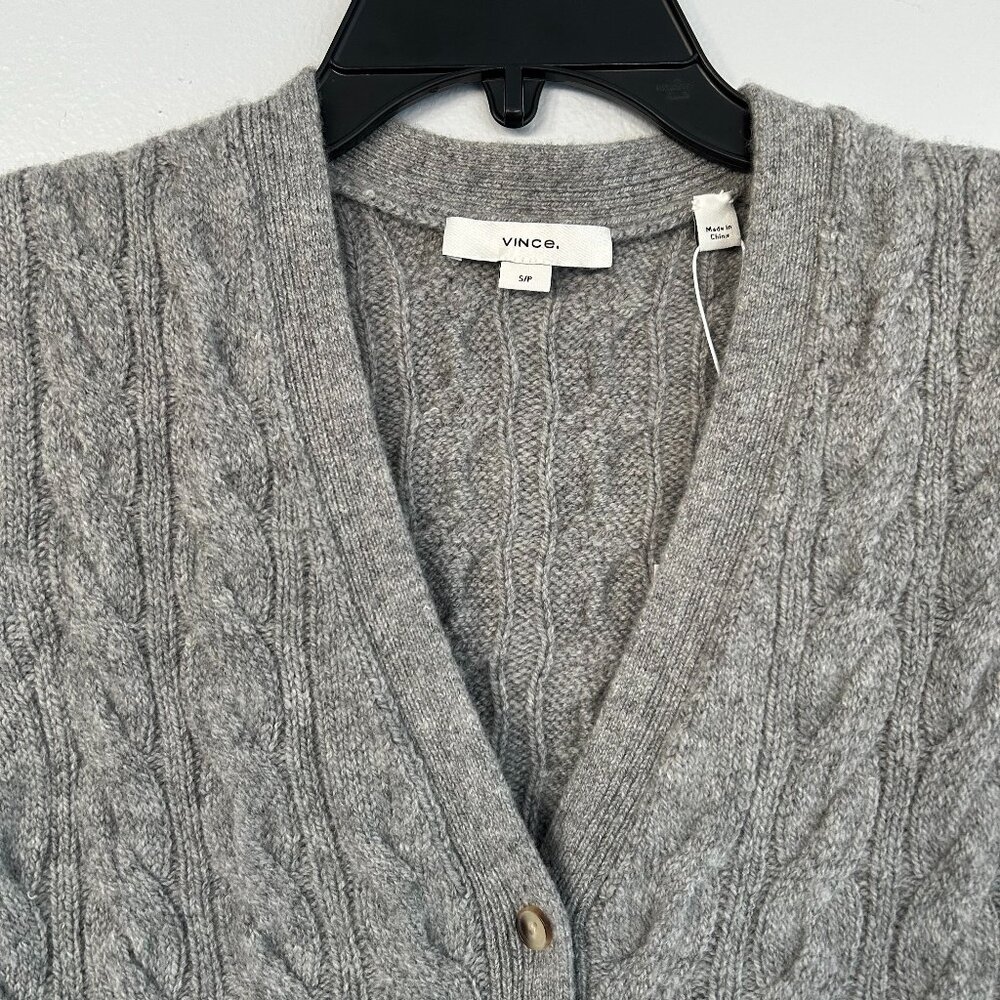 VINCE Cable Wool Blend Sweater Vest